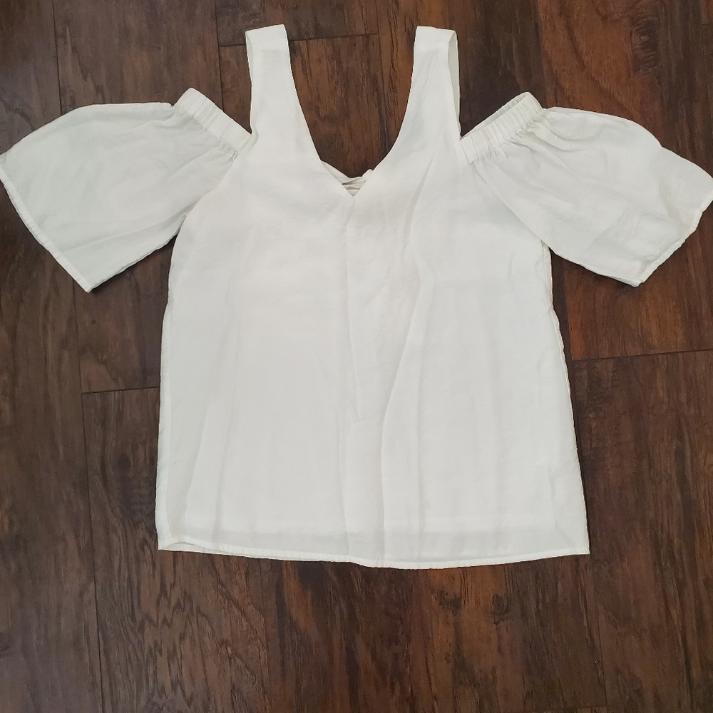 Copper Key Cold Shoulder Blouse Size S
